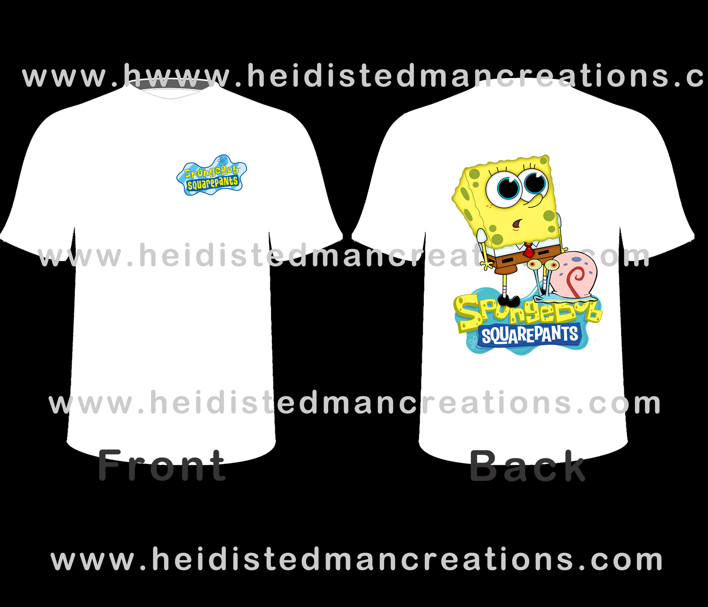 Pre-designed Sponge Bob T-Shirt
