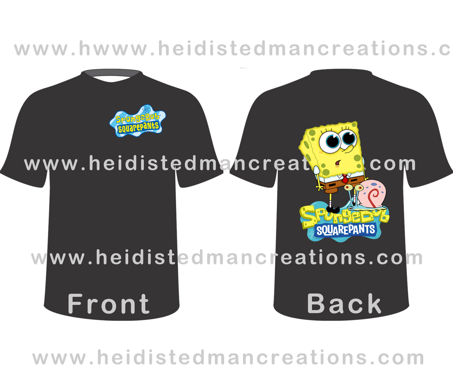 Pre-designed Sponge Bob T-Shirt